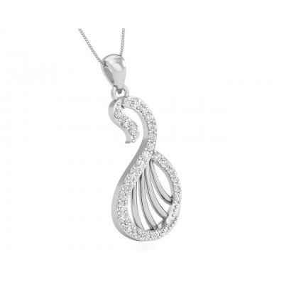 Swan Diamond Pendant